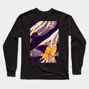 Beautiful Yellow and Violet Floral pattern, for all those who love flowers #72 Long Sleeve T-Shirt